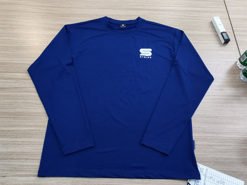 long sleeve running shirt dark blue