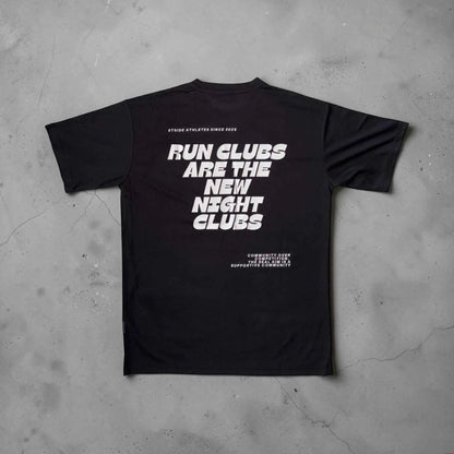 short sleeve running shirt black