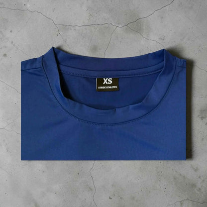 woven tag - long sleeve running shirt dark blue