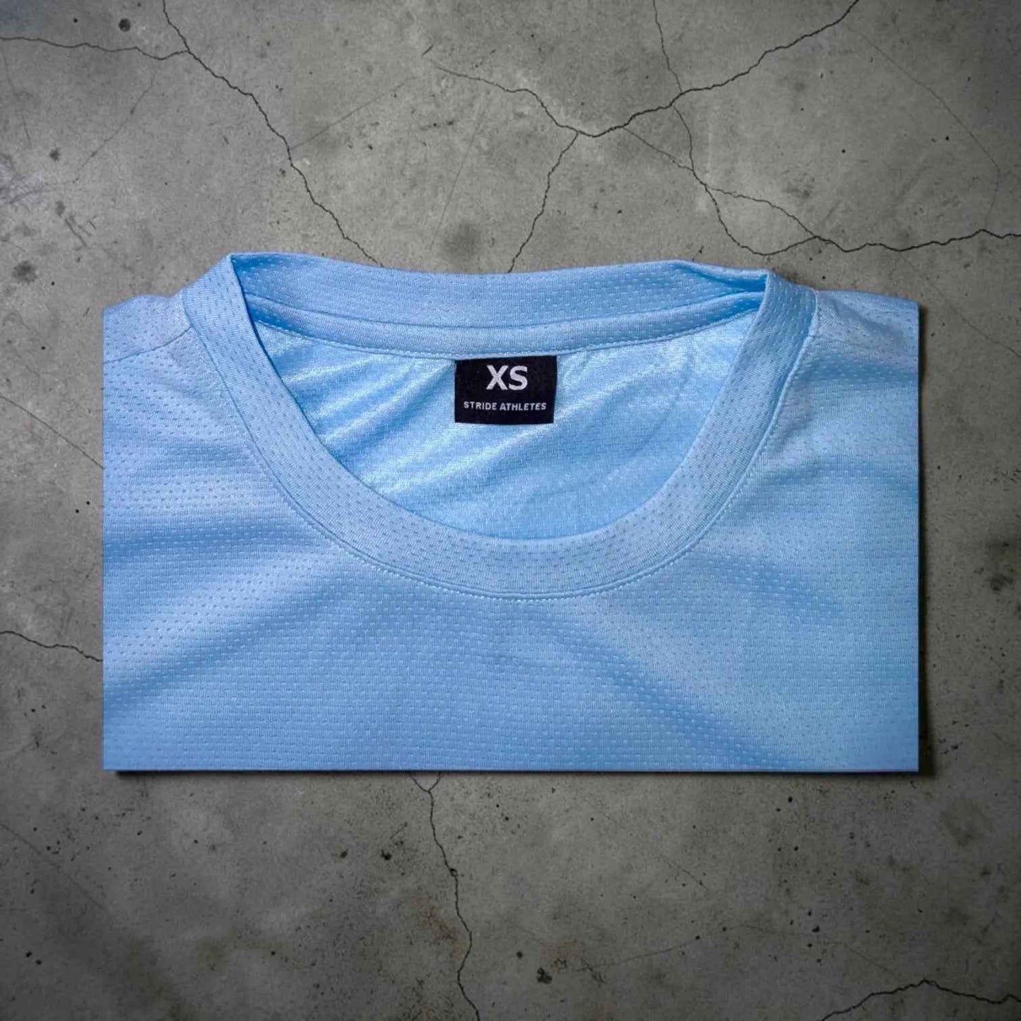 woven tag - short sleeve running shirt light blue