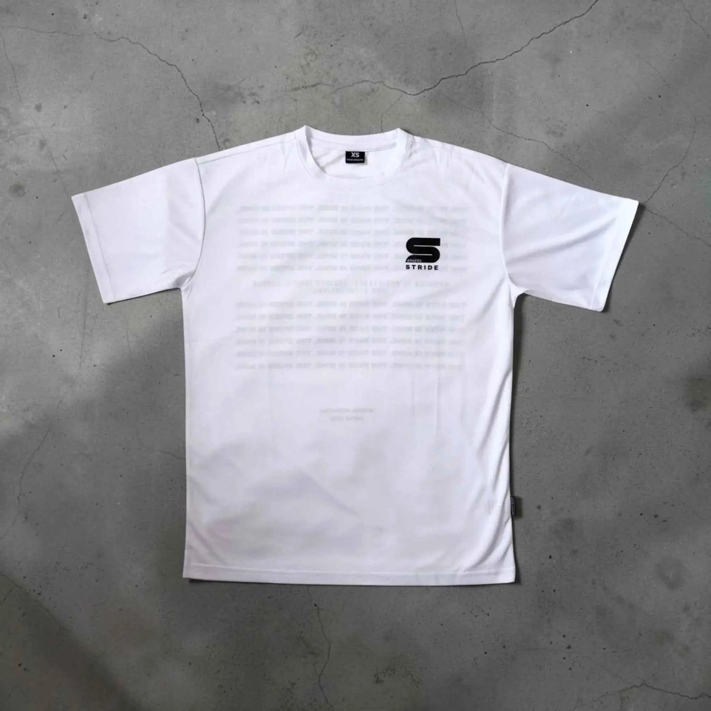 front - short sleeve running shirt white