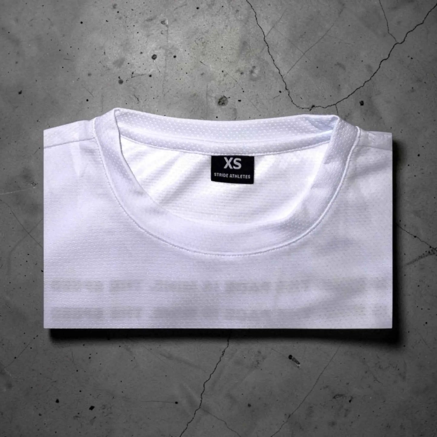 woven tag - short sleeve running shirt white