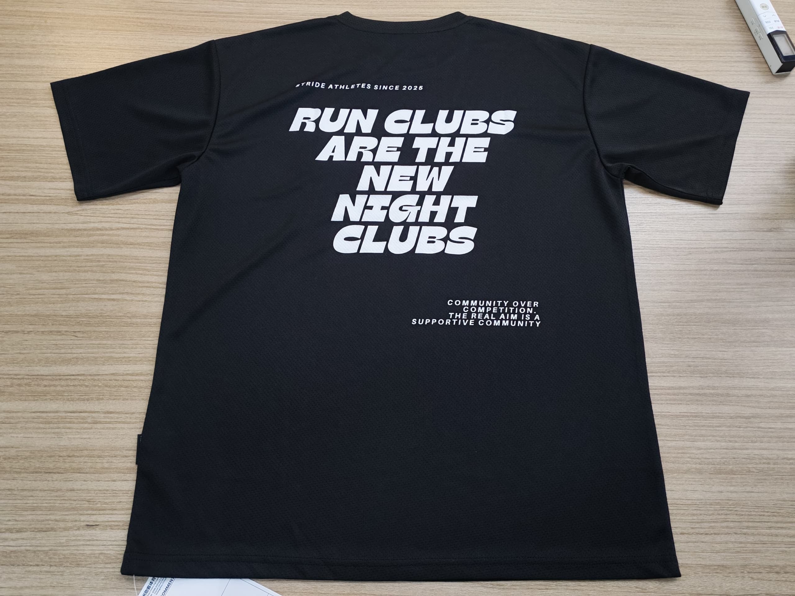 short sleeve running shirt black