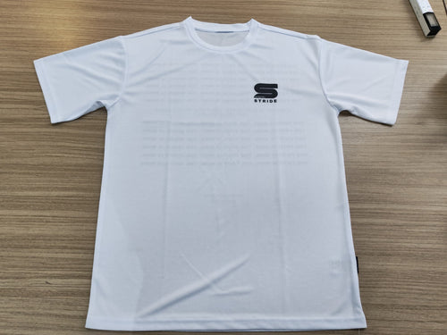 short sleeve running shirt white